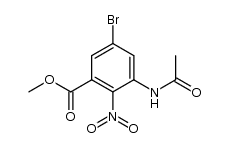 methyl 3-acetamido-5-bromo-2-nitrobenzoate Structure