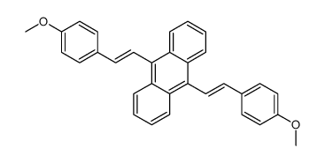 9,10-bis[2-(4-methoxyphenyl)ethenyl]anthracene Structure
