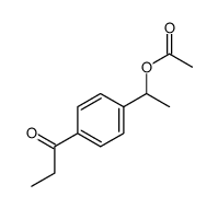 1-(4-propanoylphenyl)ethyl acetate结构式