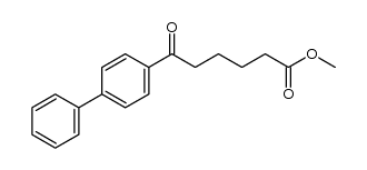 methyl-6-(4'-biphenylyl)-6-keto hexanoate结构式