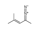 4-diazo-2-methylpent-2-ene结构式