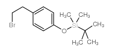 [4-(2-溴乙基)苯氧基](t-丁基)二甲基硅烷结构式