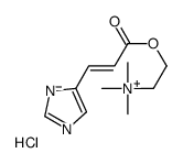 2-[(E)-3-(1H-imidazol-5-yl)prop-2-enoyl]oxyethyl-trimethylazanium,chloride Structure