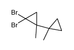1,1-dibromo-2-methyl-2-(1-methylcyclopropyl)cyclopropane结构式