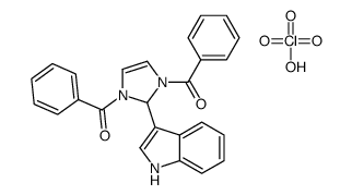[3-benzoyl-2-(1H-indol-3-yl)-1,2-dihydroimidazol-1-ium-1-yl]-phenylmethanone,perchlorate Structure