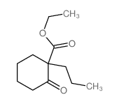Cyclohexanecarboxylicacid, 2-oxo-1-propyl-, ethyl ester结构式