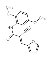 2-Propenamide,2-cyano-N-(2,5-dimethoxyphenyl)-3-(2-furanyl)- picture