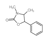 3,4-dimethyl-5-phenyl-oxazolidin-2-one结构式