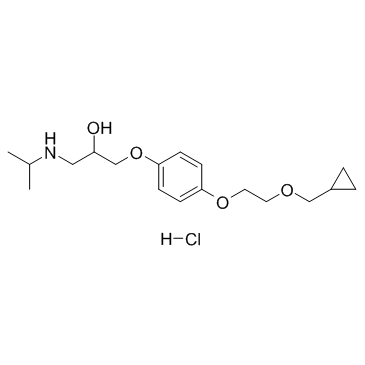 Cicloprolol hydrochloride structure