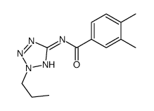 Benzamide, 3,4-dimethyl-N-(2-propyl-2H-tetrazol-5-yl)- (9CI) Structure