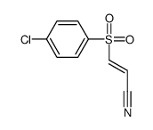 (E)-3-(4-chlorophenylsulfonyl)acrylonitrile Structure