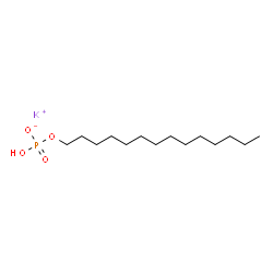 Potassium tetradecyl hydrogen phosphate structure