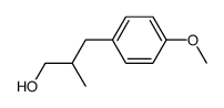 (+/-)-2-methyl-3-(p-methoxyphenyl)propanol结构式