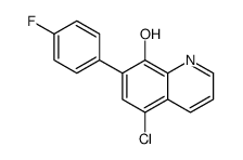 5-chloro-7-(4-fluorophenyl)quinolin-8-ol Structure