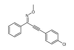(Z)-3-(4-chlorophenyl)-1-phenylprop-2-yn-1-one O-methyloxime结构式