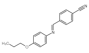 N-(对氰基亚苄基)对丙氧基苯胺结构式