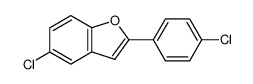 5-chloro-2-(4-chlorophenyl)benzofuran结构式