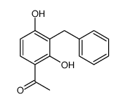 1-(3-benzyl-2,4-dihydroxyphenyl)ethanone Structure
