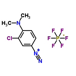 3-氯-4-(二甲基氨基)苯二氮杂六氟磷酸盐结构式