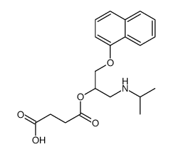 4-[1-naphthalen-1-yloxy-3-(propan-2-ylamino)propan-2-yl]oxy-4-oxobutanoic acid结构式