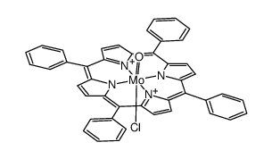 Chloro-oxo(5,10,15,20-tetraphenylporphyrinato)molybdenum(V) Structure