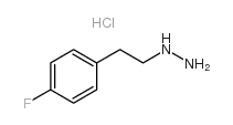 [2-(4-氟-苯基)-乙基]-肼盐酸盐结构式
