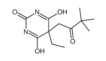 5-(3,3-dimethyl-2-oxobutyl)-5-ethyl-1,3-diazinane-2,4,6-trione结构式
