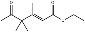 (E)-3,4,4-Trimethyl-5-oxo-2-hexenoic acid ethyl ester结构式