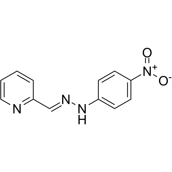 4-nitro-N-(pyridin-2-ylmethylideneamino)aniline Structure