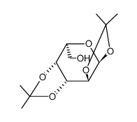 1,2:3,4-Di-O-isopropylidene-a-L-galactopyranose结构式