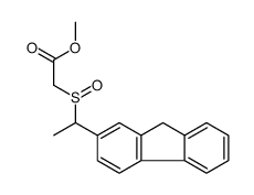 methyl 2-[1-(9H-fluoren-2-yl)ethylsulfinyl]acetate结构式