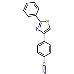 4-(2-Phenyl-1,3-thiazol-4-yl)benzonitrile结构式