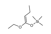 (Z)-1-Ethoxy-1-(trimethylsiloxy)buten Structure