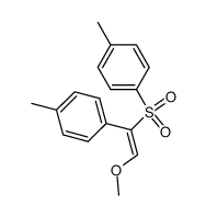 (E)-1-((2-methoxy-1-(p-tolyl)vinyl)sulfonyl)-4-methylbenzene Structure