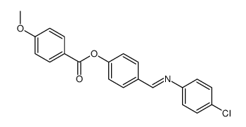 [4-[(4-chlorophenyl)iminomethyl]phenyl] 4-methoxybenzoate结构式