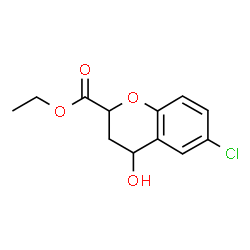 ethyl-6-chloro-4-hydroxychroman-2-carboxylate Structure