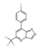 8-(p-Fluorophenyl)-6-trifluoromethyl-1,2,4-triazolo(4,3-b)pyridazine Structure