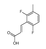 3-(2,6-difluoro-3-methylphenyl)prop-2-enoic acid结构式