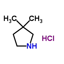 3,3-Dimethylpyrrolidine hydrochloride (1:1) Structure