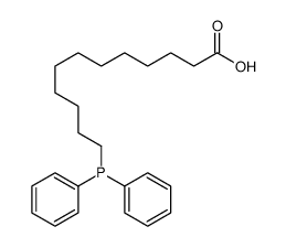 12-diphenylphosphanyldodecanoic acid结构式