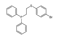 2-(4-bromophenyl)sulfanylethyl-diphenylphosphane Structure
