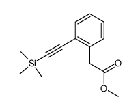(2-trimethylsilanylethynyl-phenyl)-acetic acid methyl ester结构式
