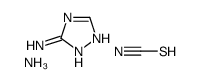 azanium,1H-1,2,4-triazol-5-amine,thiocyanate Structure