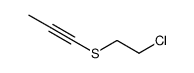 (2-chloroethyl)(prop-1-yn-1-yl)sulfane结构式