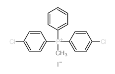 bis(4-chlorophenyl)-methyl-phenyl-phosphanium Structure