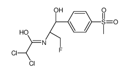 2,2-Dichloro-N-{(1R,2S)-3-fluoro-1-hydroxy-1-[4-(methylsulfonyl)p henyl]-2-propanyl}acetamide Structure