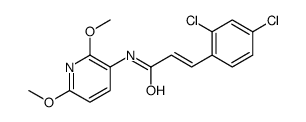 3-(2,4-dichlorophenyl)-N-(2,6-dimethoxypyridin-3-yl)prop-2-enamide Structure