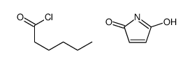 hexanoyl chloride,pyrrole-2,5-dione结构式