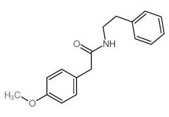 Benzeneacetamide,4-methoxy-N-(2-phenylethyl)- Structure