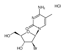 1-(2-bromo-2-deoxy-β-D-arabinofuranosyl)-5-methylcytosine hydrochloride Structure